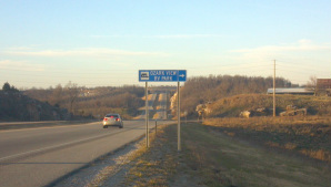 It’s taken a while but the State finally put up our signs today!